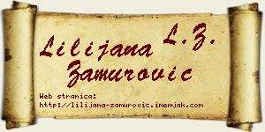 Lilijana Zamurović vizit kartica